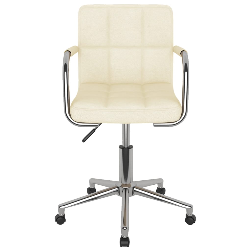 Dining Chair Swivel Cream Fabric