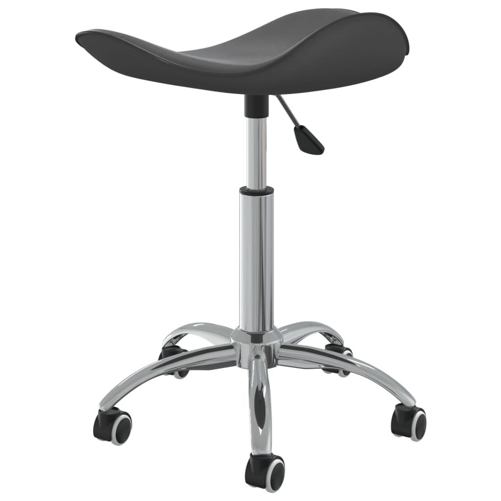 Dining Chair Swivel Grey Faux Leather