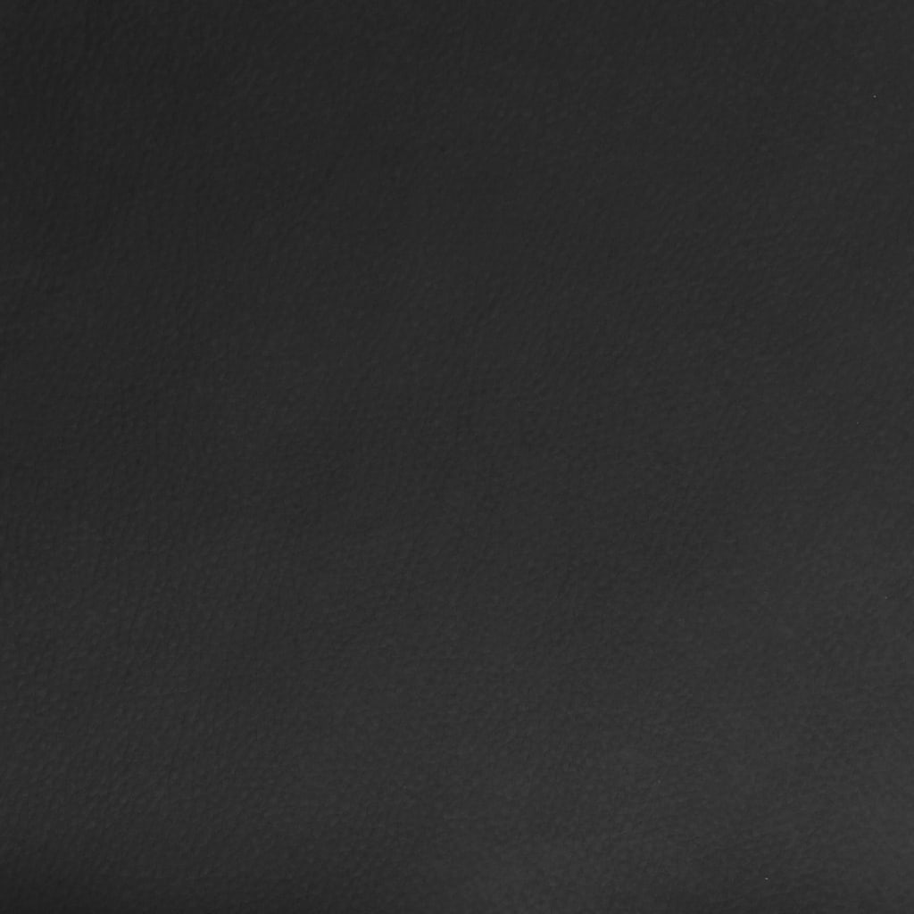 Dining chair black faux leather