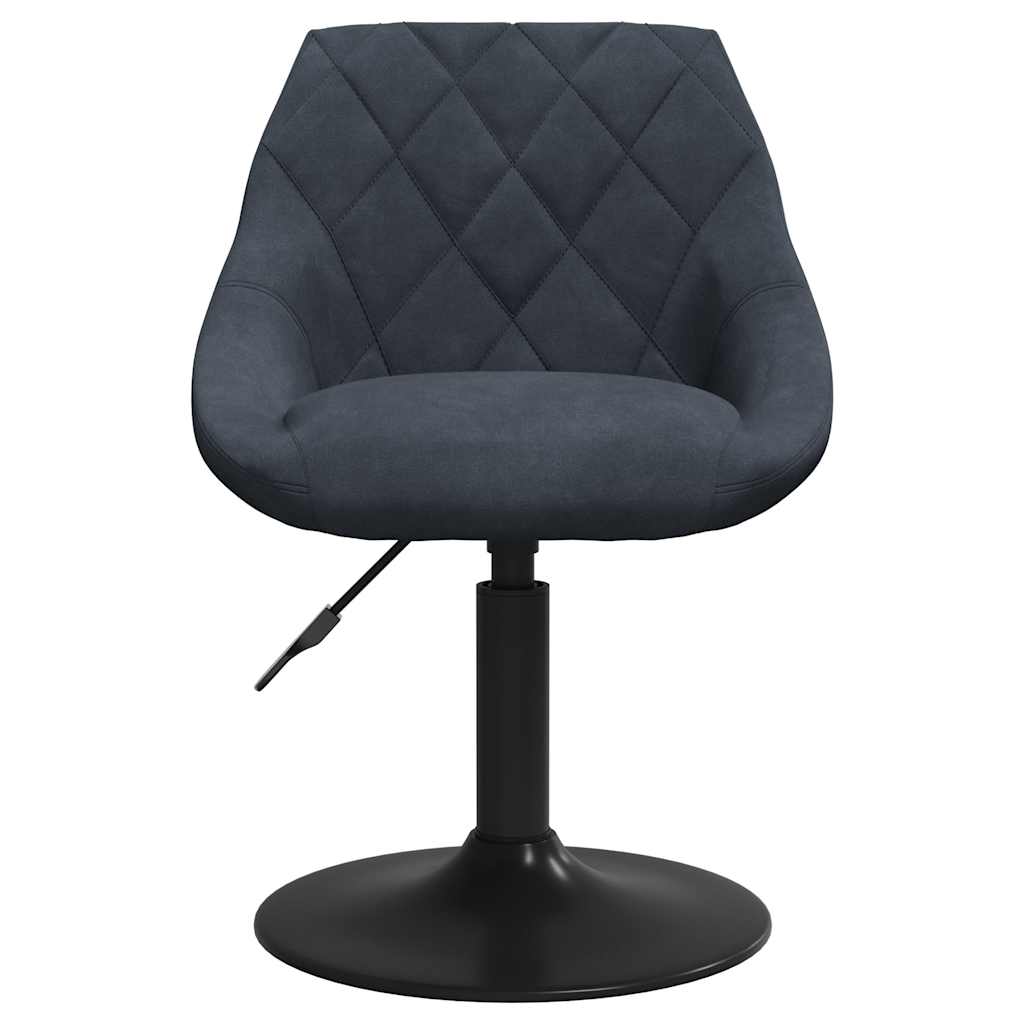 Dining chair dark grey velvet