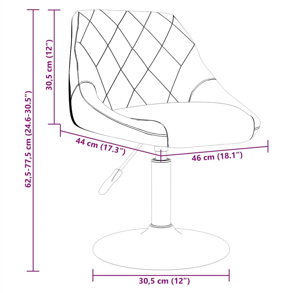 Dining chair dark grey velvet