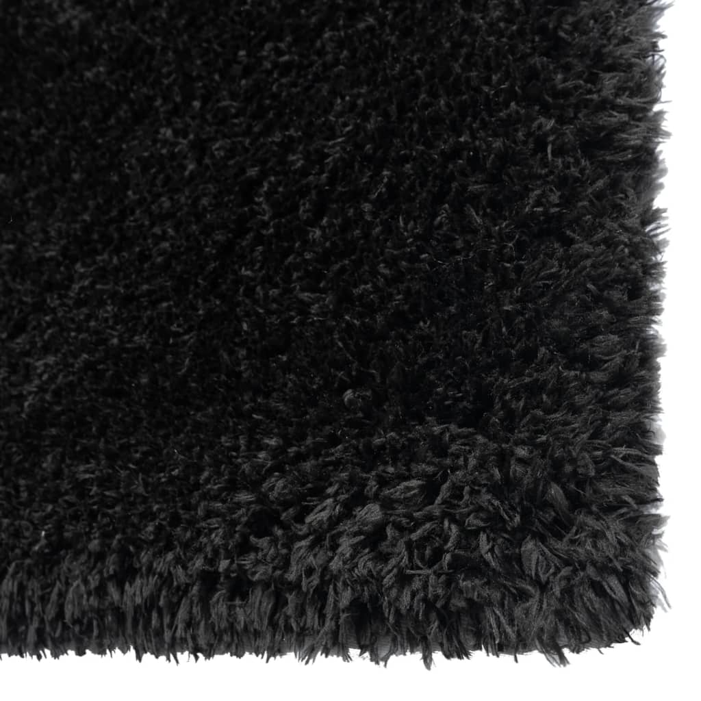 Shaggy-Teppich Hochflor Schwarz 160x230 cm 50 mm