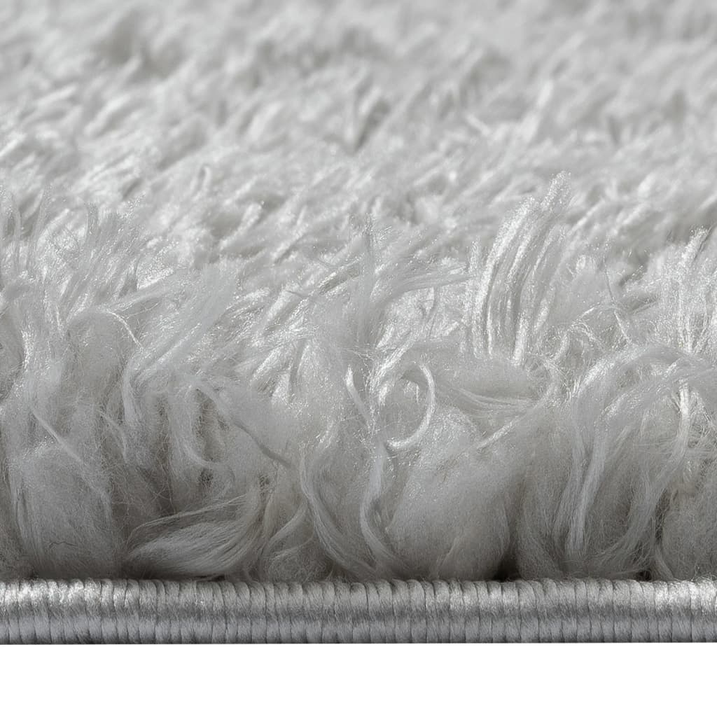 Shaggy-Teppich Hochflor Grau 120x170 cm 50 mm