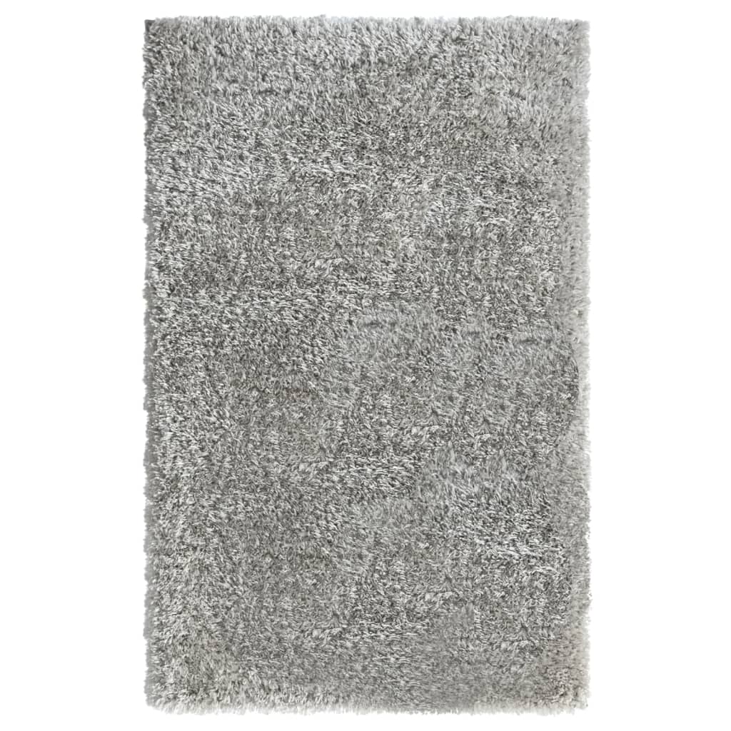 Shaggy-Teppich Hochflor Grau 200x290 cm 50 mm