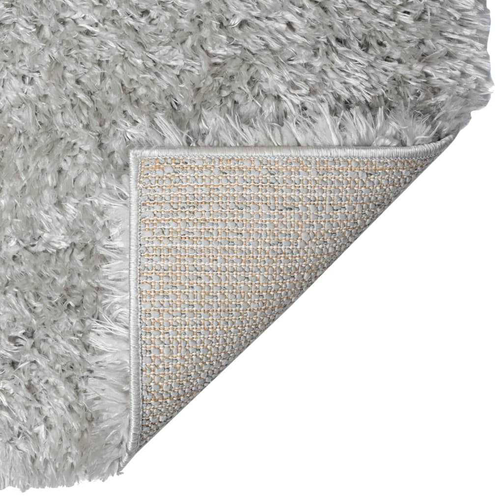 Shaggy-Teppich Hochflor Grau 200x290 cm 50 mm