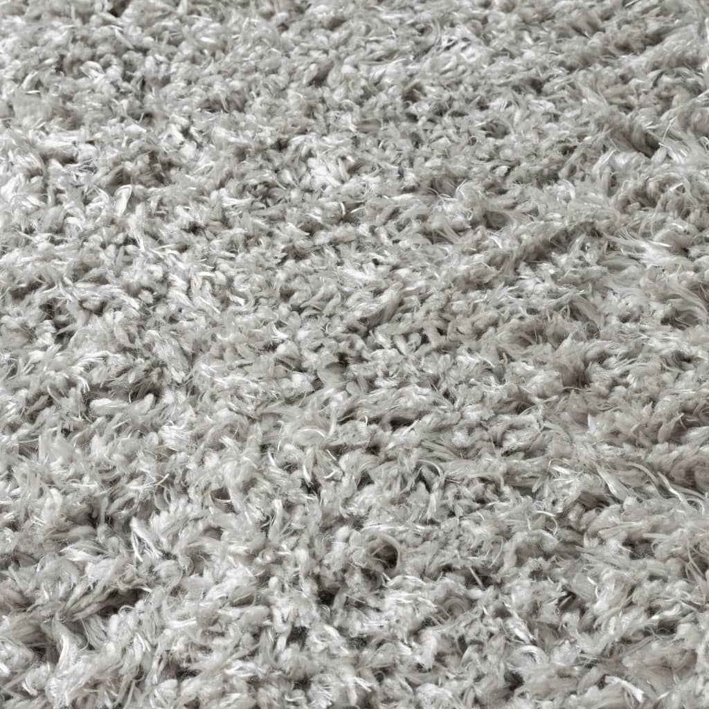 Shaggy-Teppich Hochflor Grau 200x290 cm 50 mm