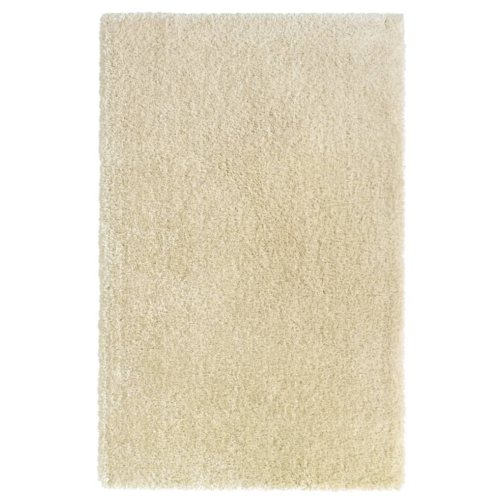 Shaggy-Teppich Hochflor Beige 200x290 cm 50 mm