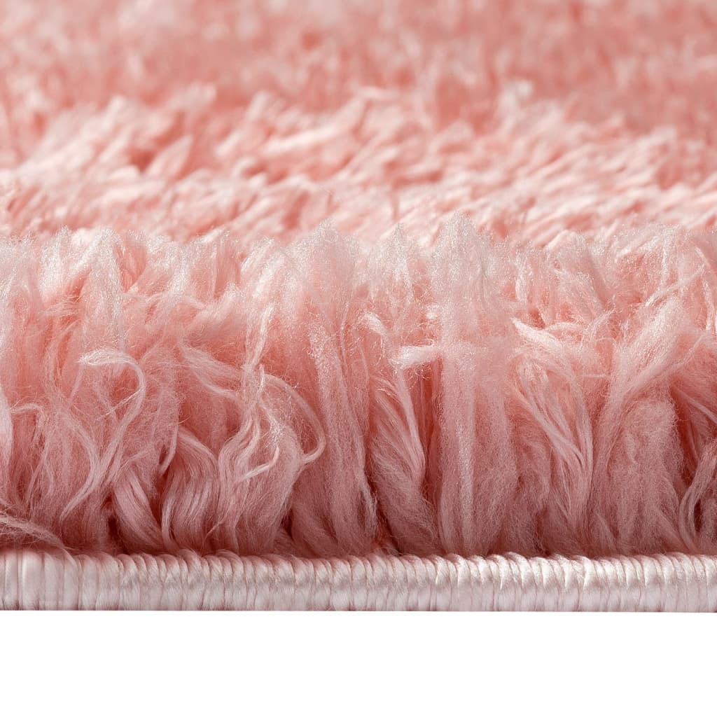 Shaggy-Teppich Hochflor Rosa 120x170 cm 50 mm