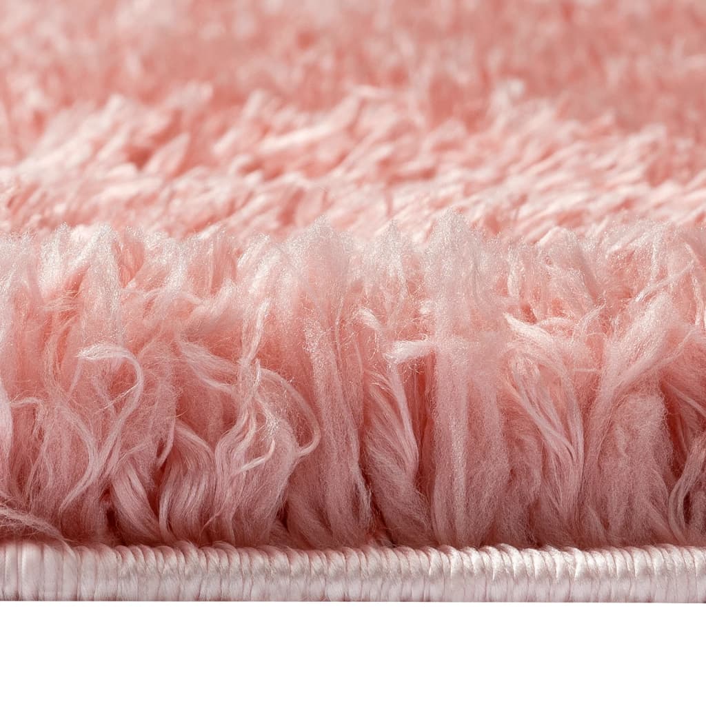Shaggy-Teppich Hochflor Rosa 160x230 cm 50 mm