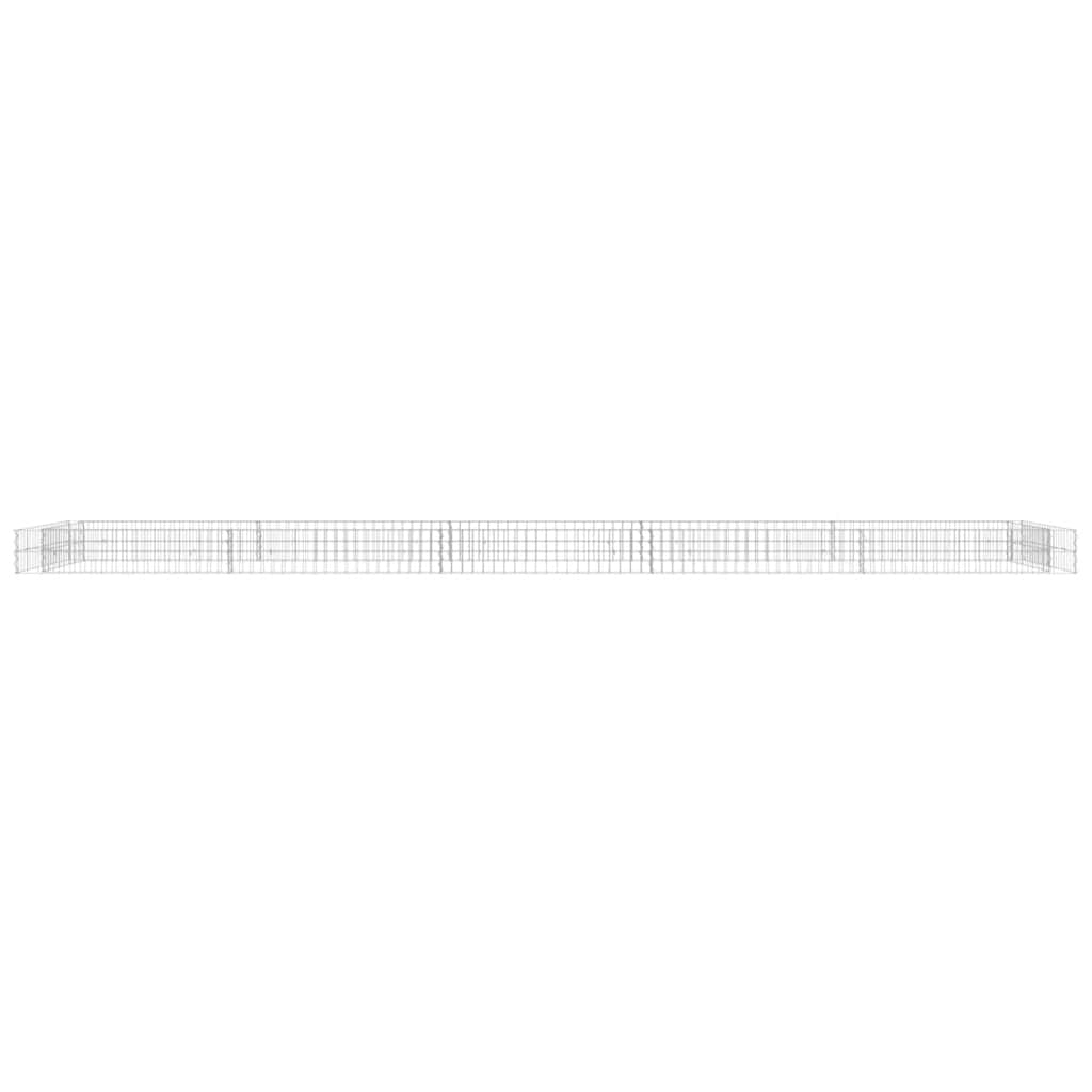 Gabionen-Hochbeet Verzinkter Stahl 500x100x20 cm