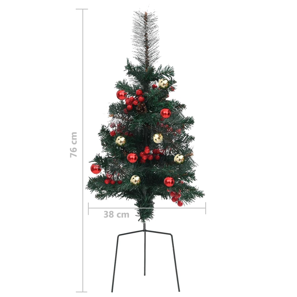 Sapins de Noël artificiels 2 pièces 76 cm PVC
