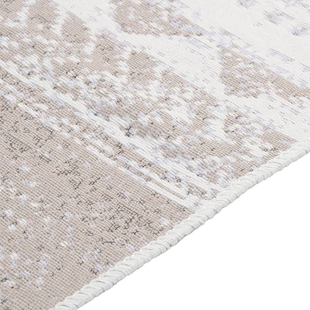 Teppich Beige 160x230 cm Baumwolle