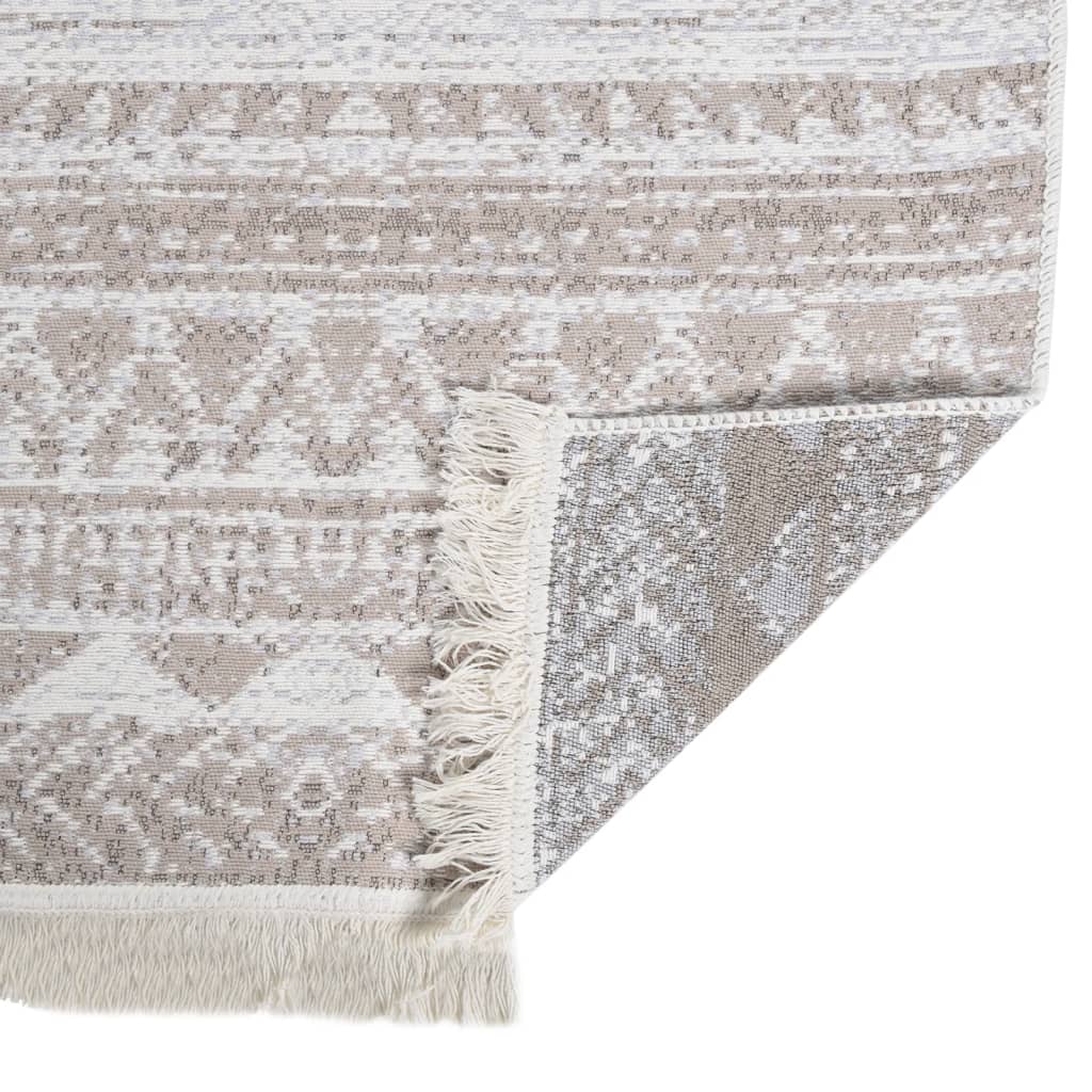Teppich Beige 160x230 cm Baumwolle