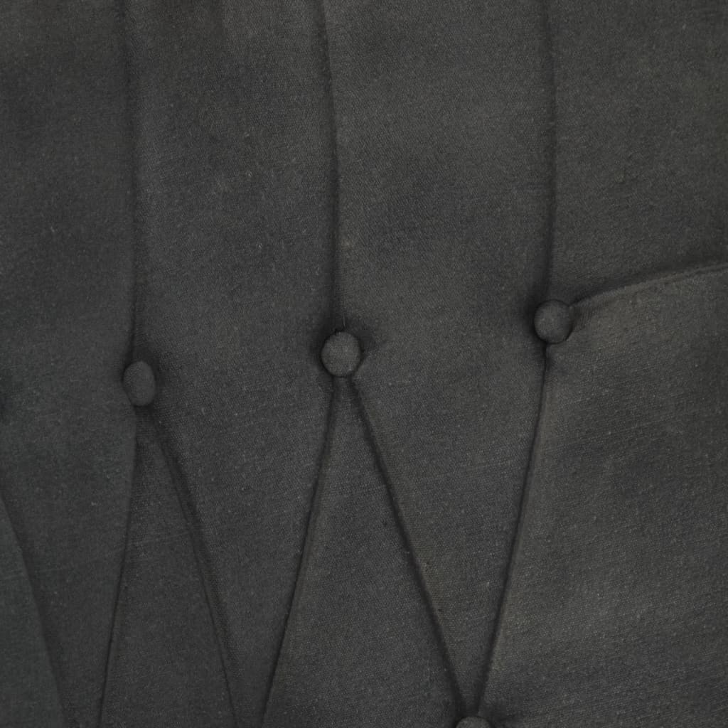 Fauteuil à oreilles en toile noire