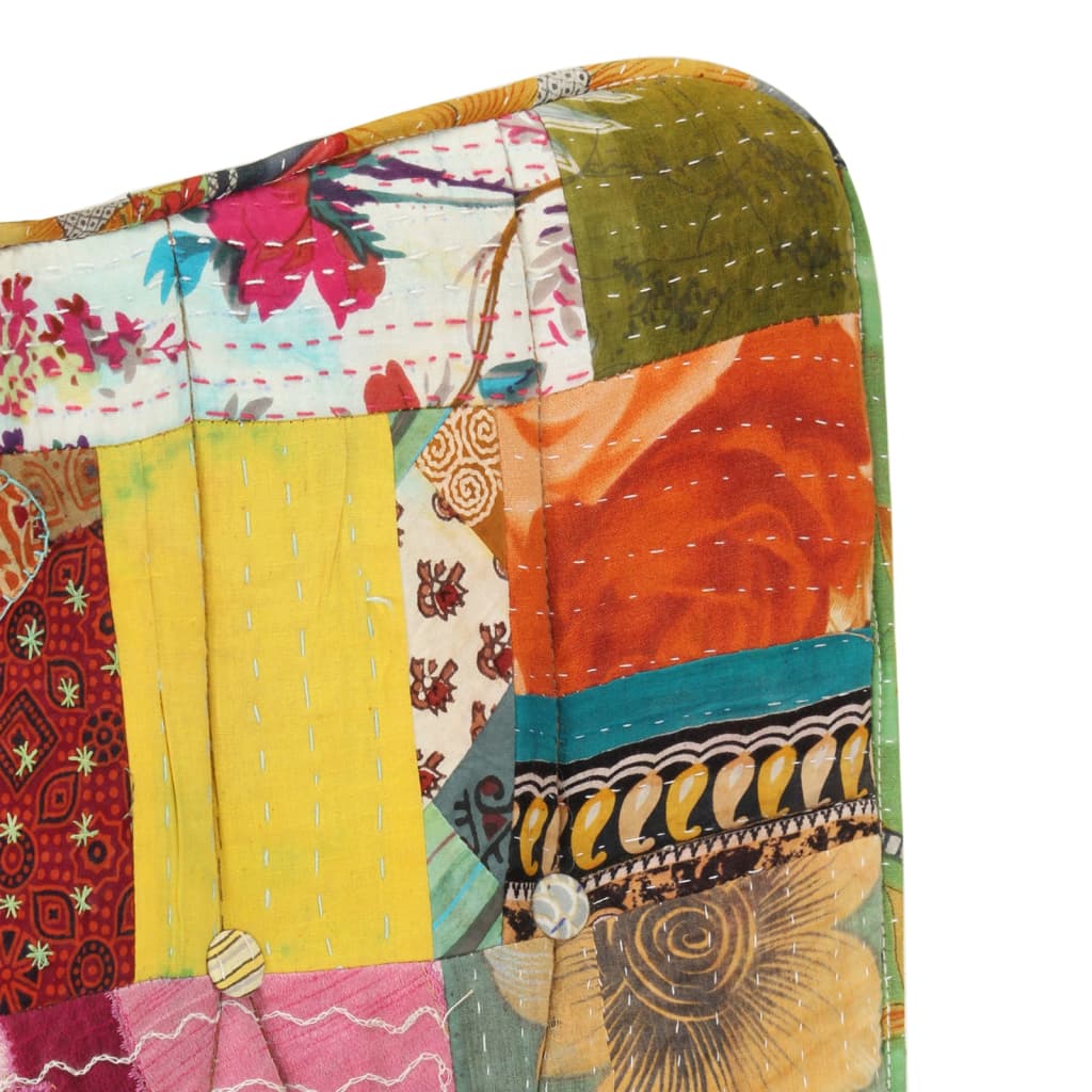 Ohrensessel Patchwork Mehrfarbig Canvas