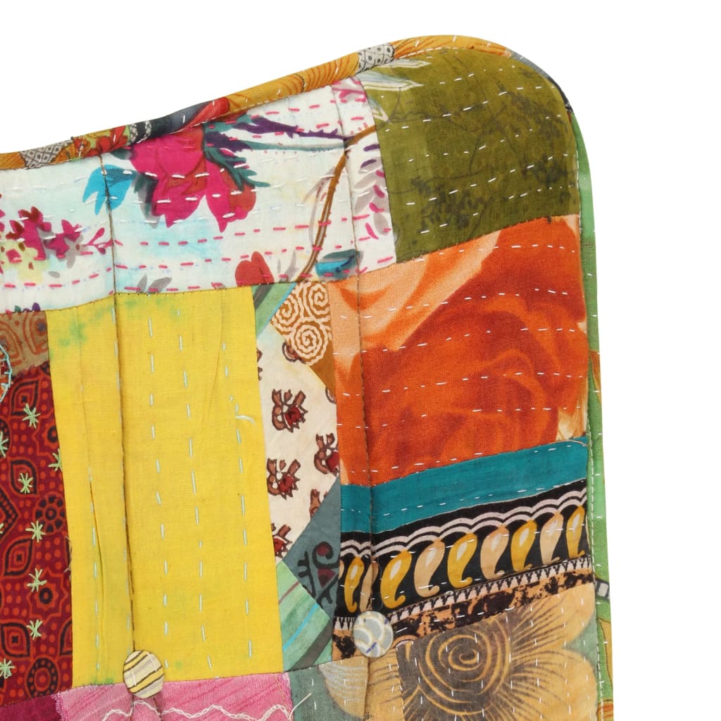 Schaukelsessel Mehrfarbig Patchwork Canvas