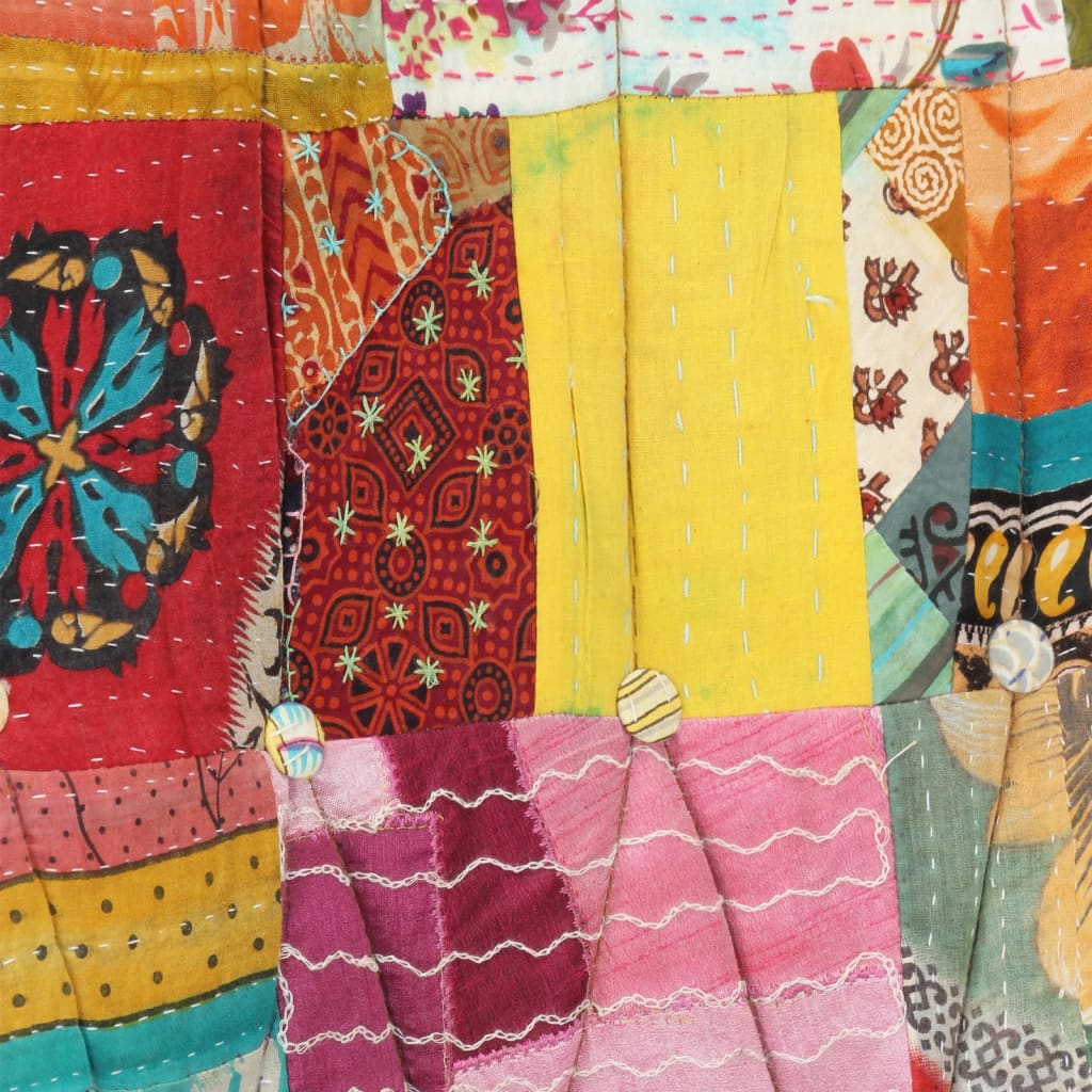 Schaukelsessel Mehrfarbig Patchwork Canvas