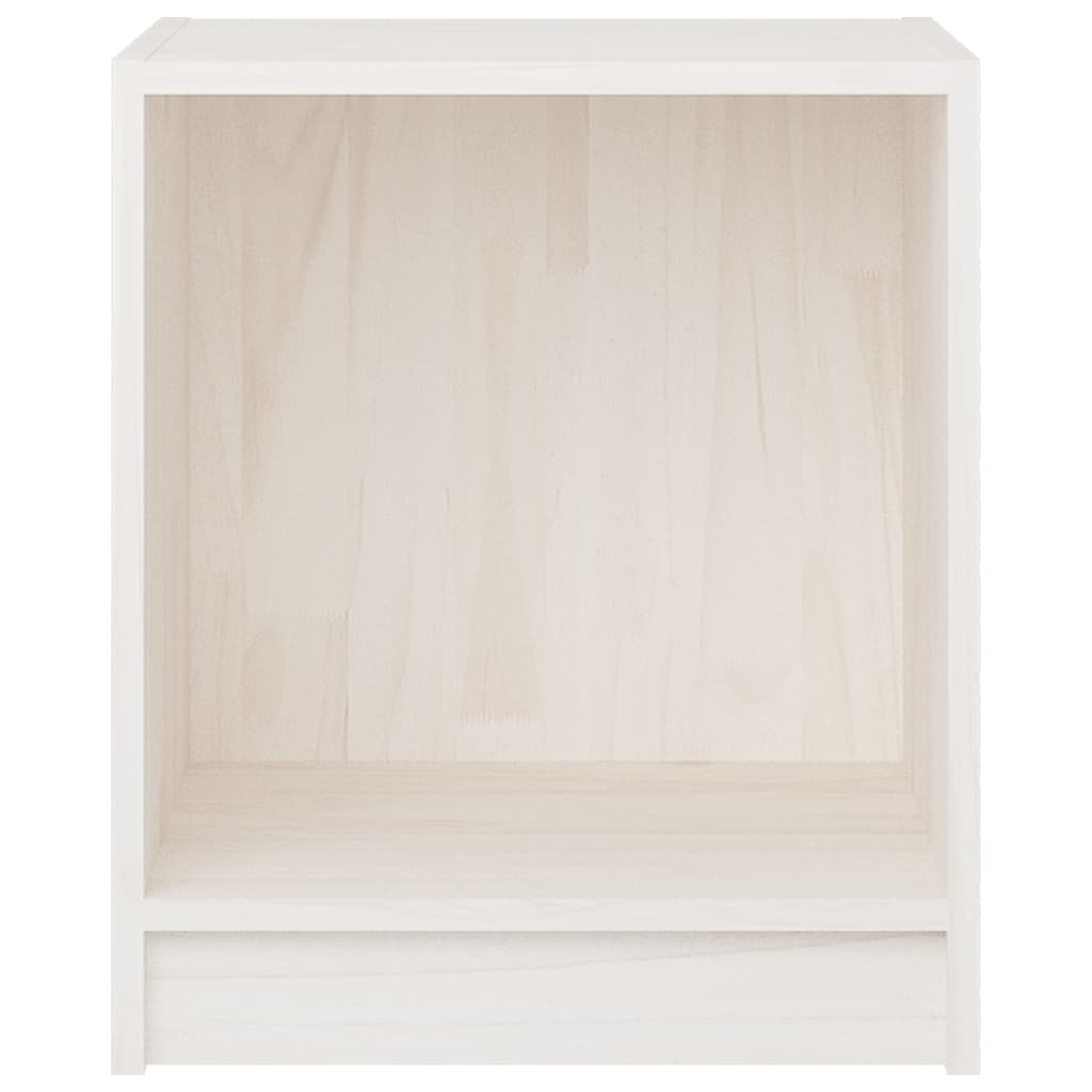 Tables de chevet 2 pcs. Blanc 35,5x33,5x41,5 cm en bois de pin massif