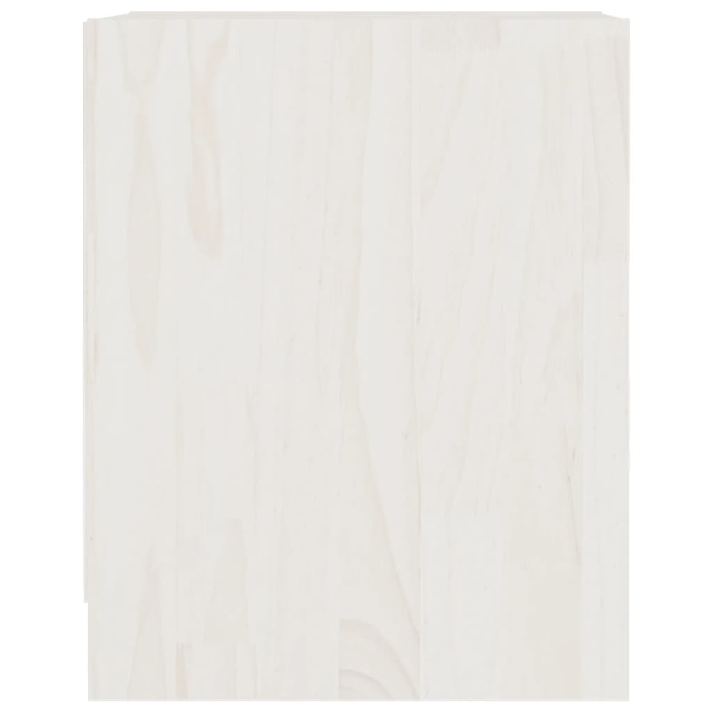 Tables de chevet 2 pcs. Blanc 35,5x33,5x41,5 cm en bois de pin massif
