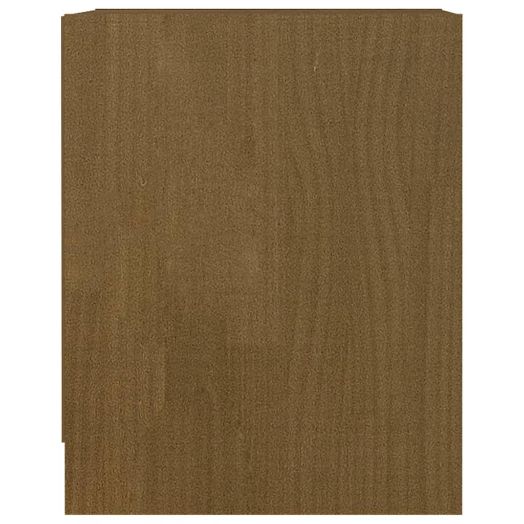 Bedside table honey brown 35.5x33.5x41.5 cm solid pine wood