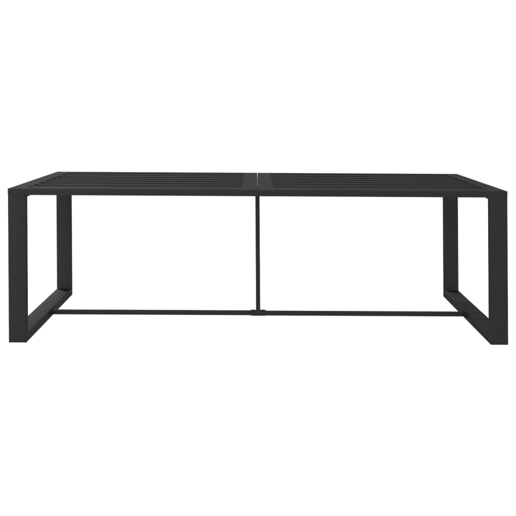 Table à manger de jardin anthracite 120x60x66 cm aluminium