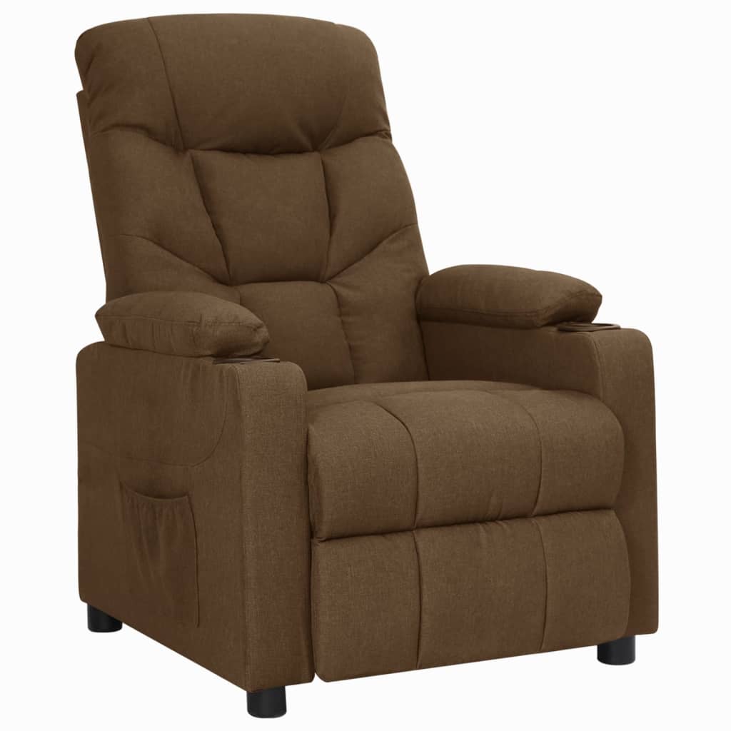 Aufstehsessel Braun Stoff