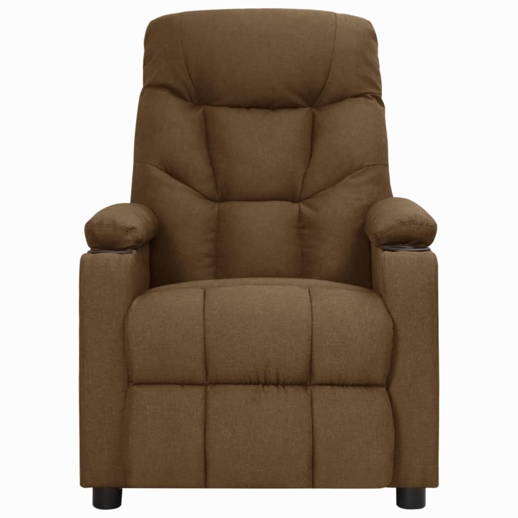 Aufstehsessel Braun Stoff