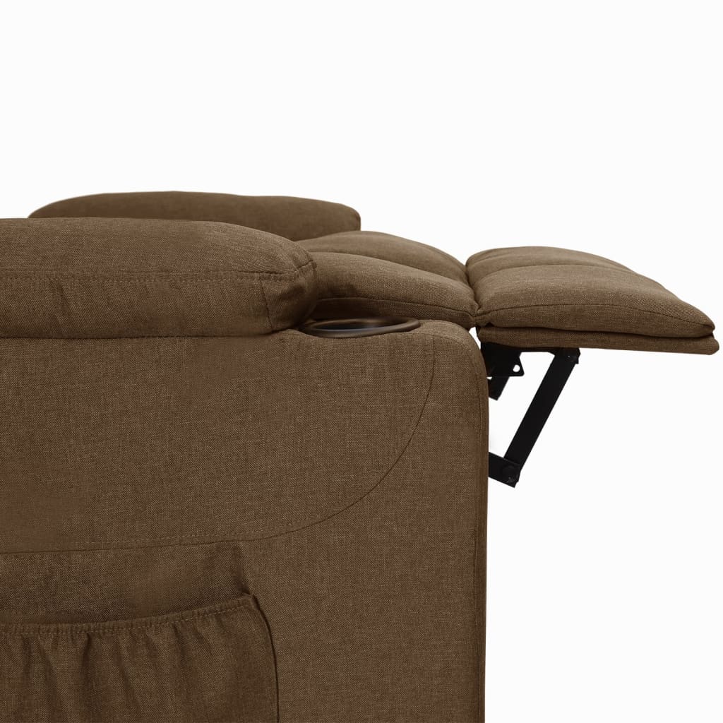 Aufstehsessel Braun Stoff
