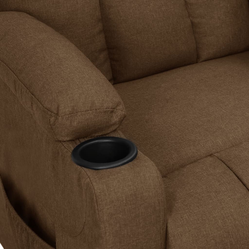 Aufstehsessel Braun Stoff