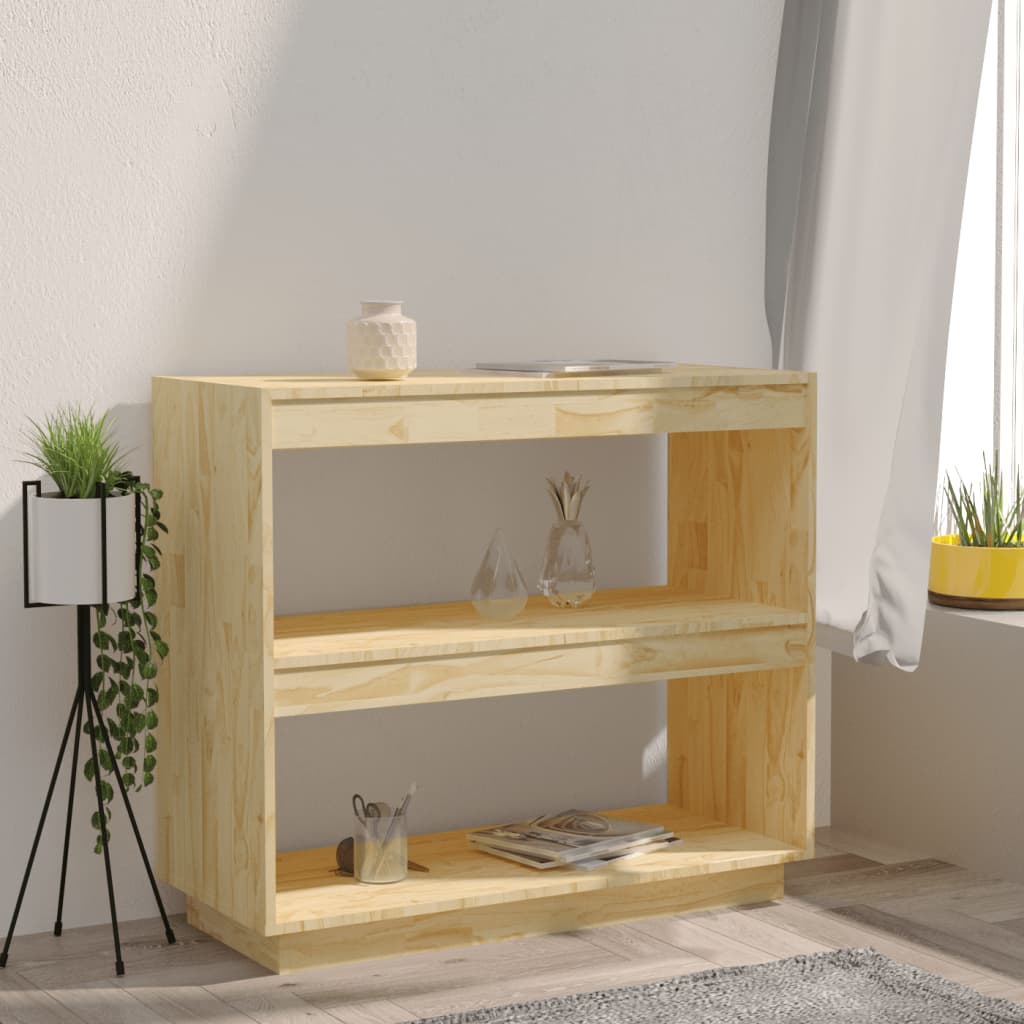 Bookshelf 80x35x71 cm solid pine wood