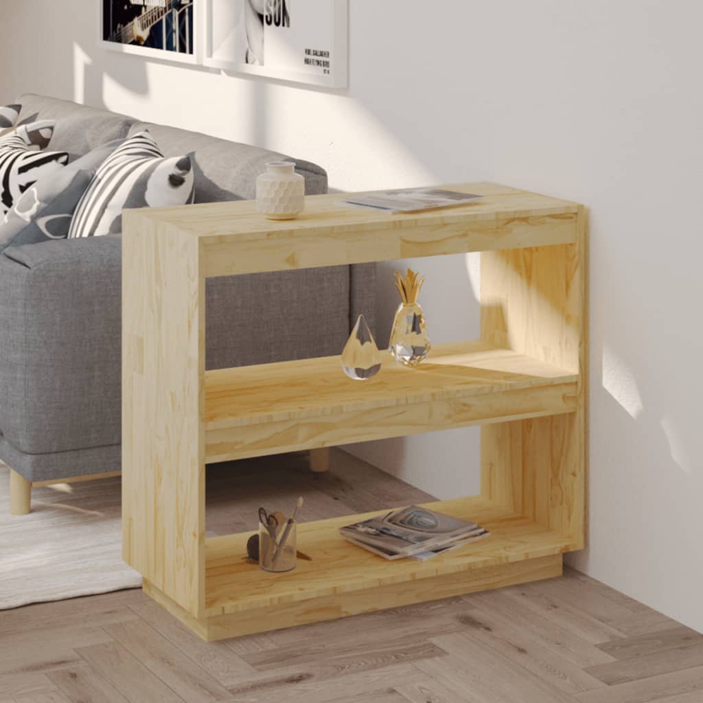 Bookshelf 80x35x71 cm solid pine wood