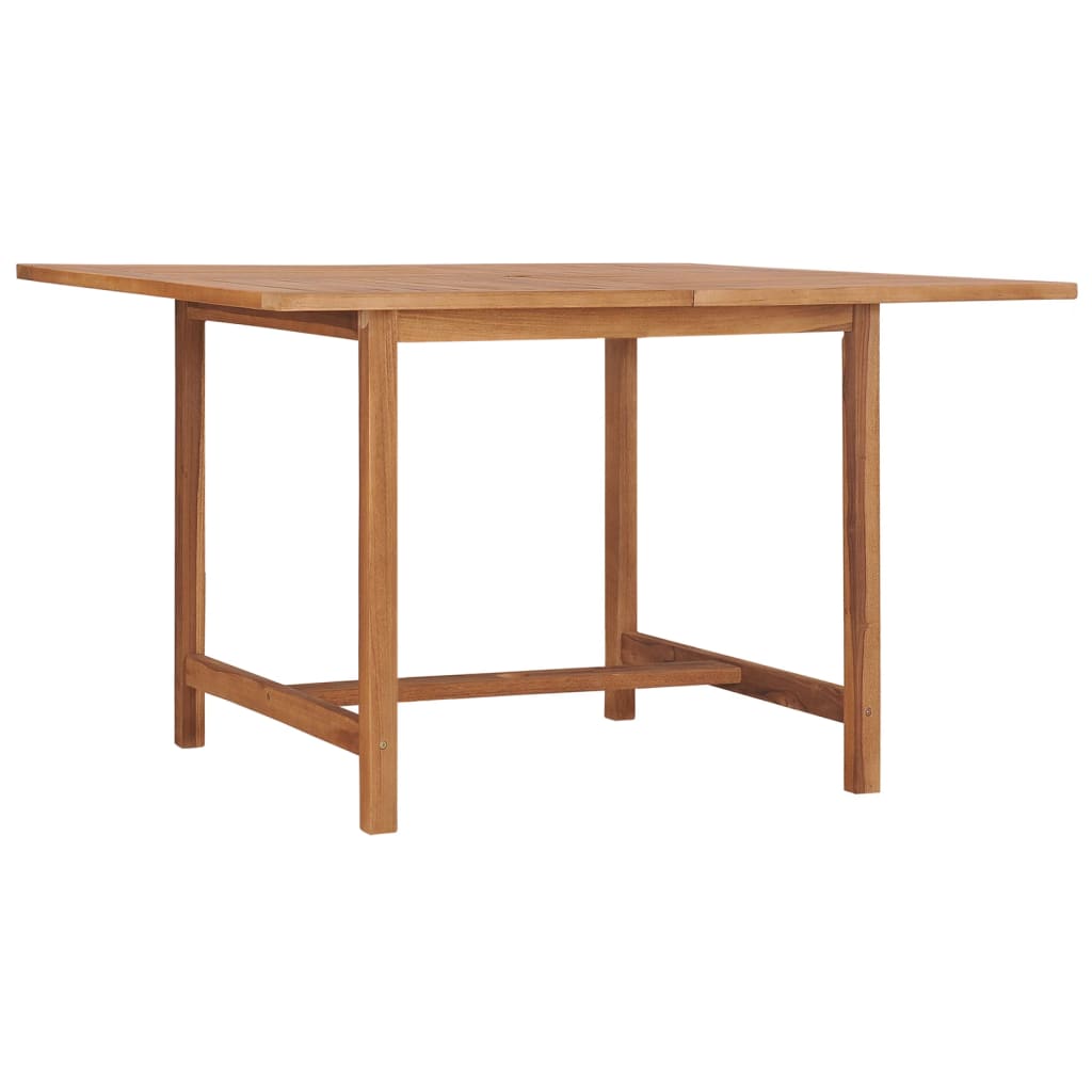 Table à manger de jardin 110x110x75 cm en bois de teck massif