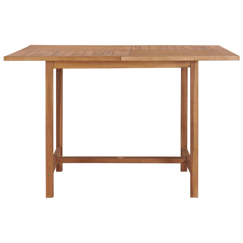 Table à manger de jardin 110x110x75 cm en bois de teck massif