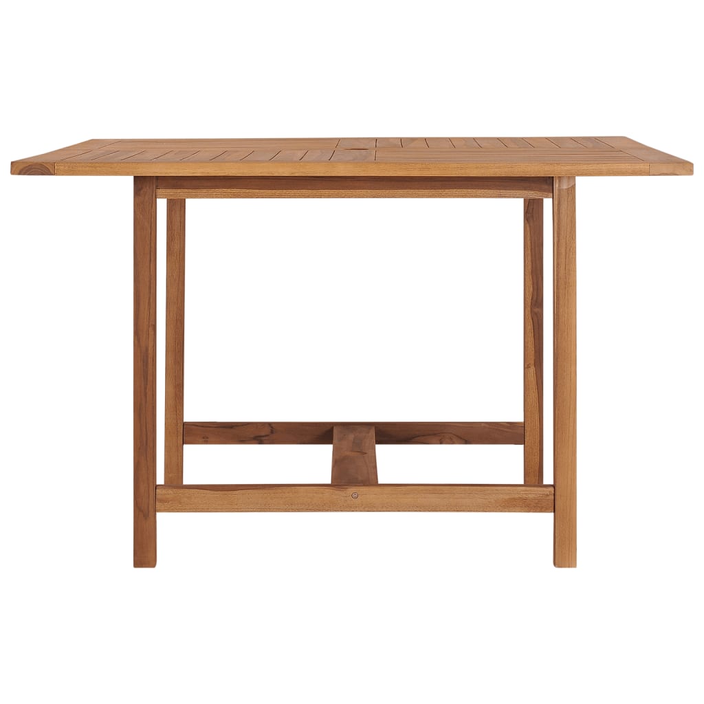 Table à manger de jardin 110x110x75 cm en bois de teck massif