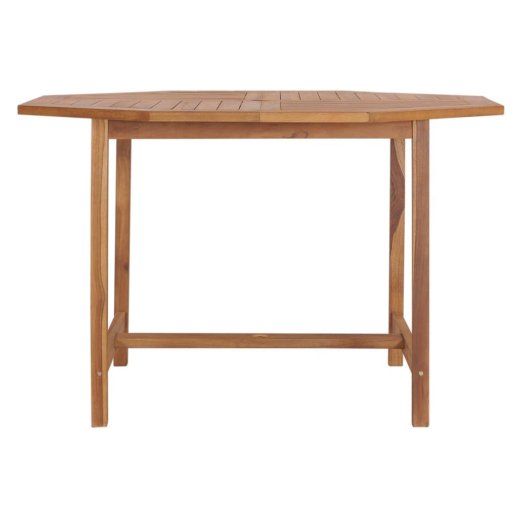 Table à manger de jardin 110x110x75 cm en bois de teck massif
