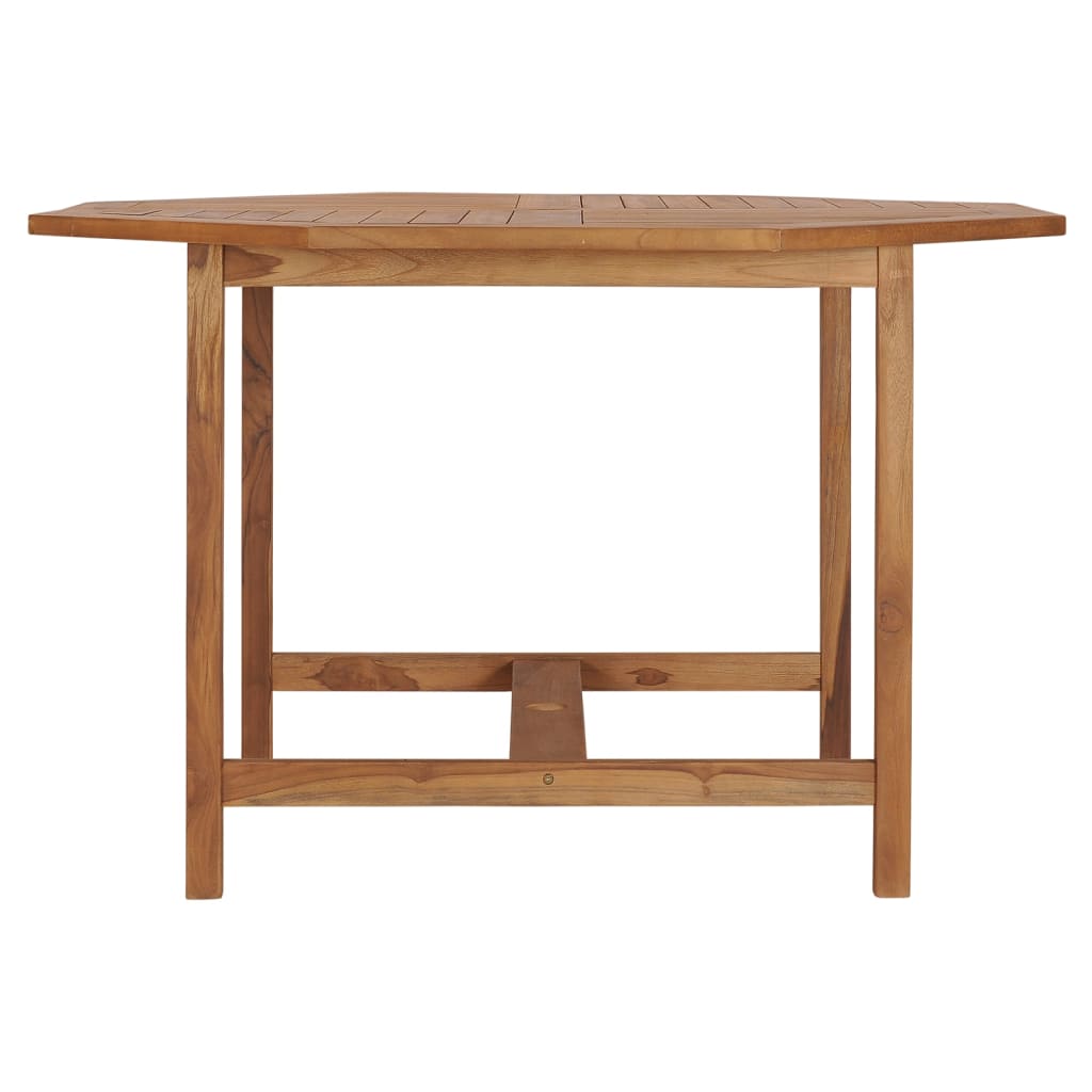 Table à manger de jardin 110x110x75 cm en bois de teck massif