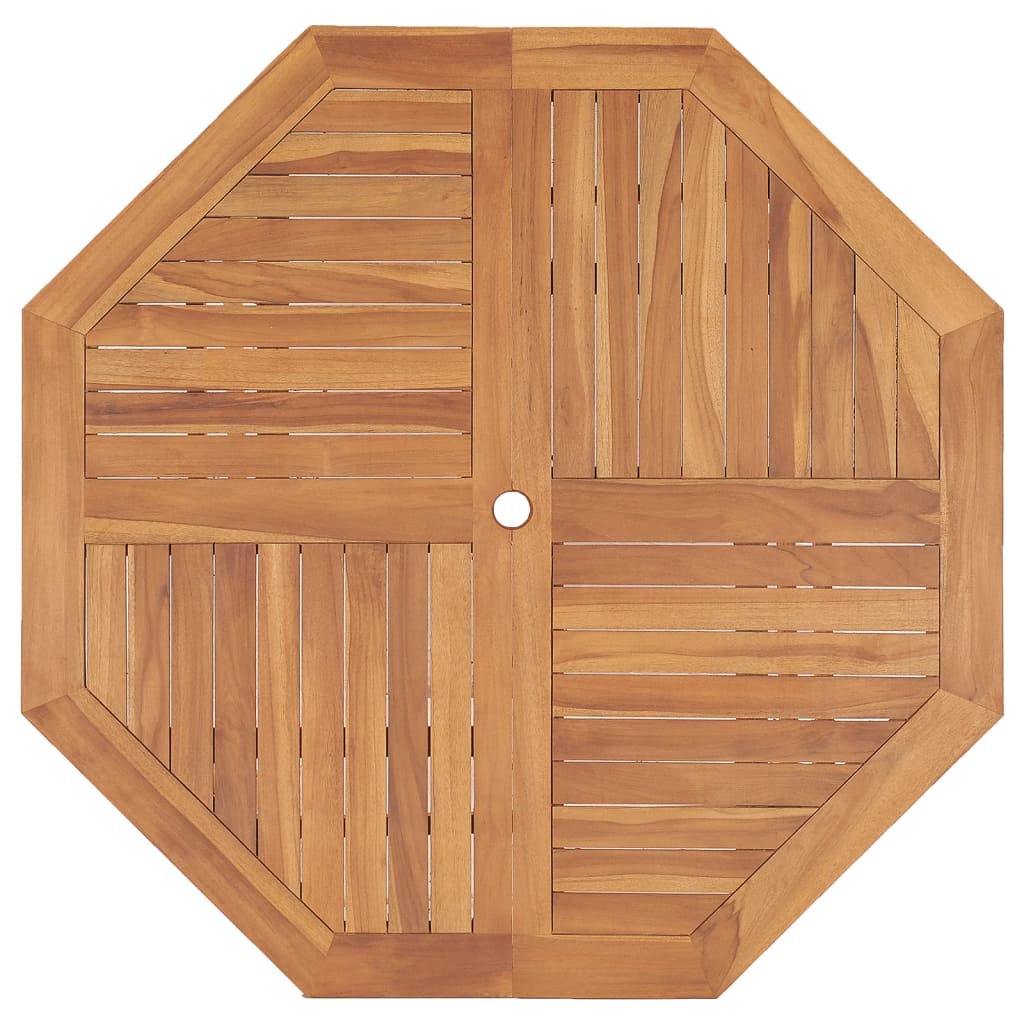 Table à manger de jardin 110x110x75 cm en bois de teck massif