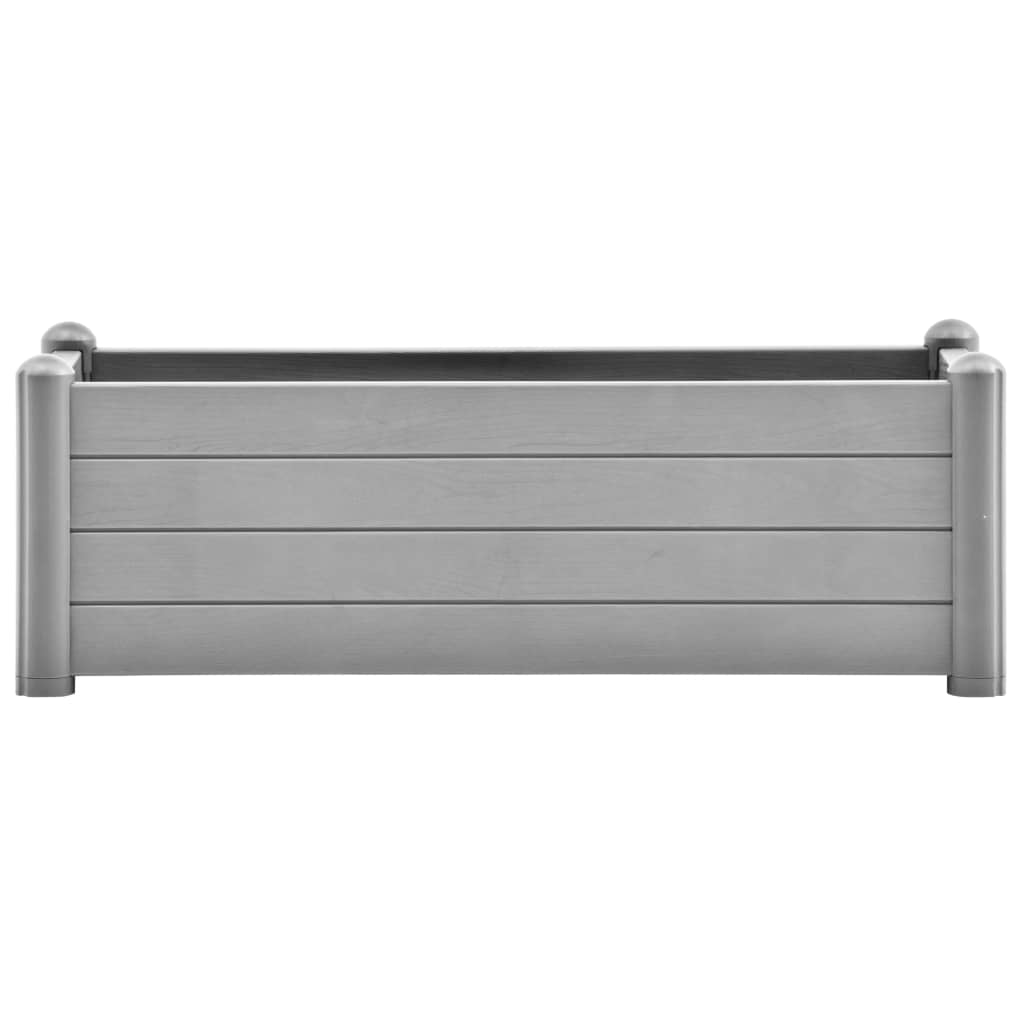 Garten-Hochbeet PP Steingrau 100x43x35 cm