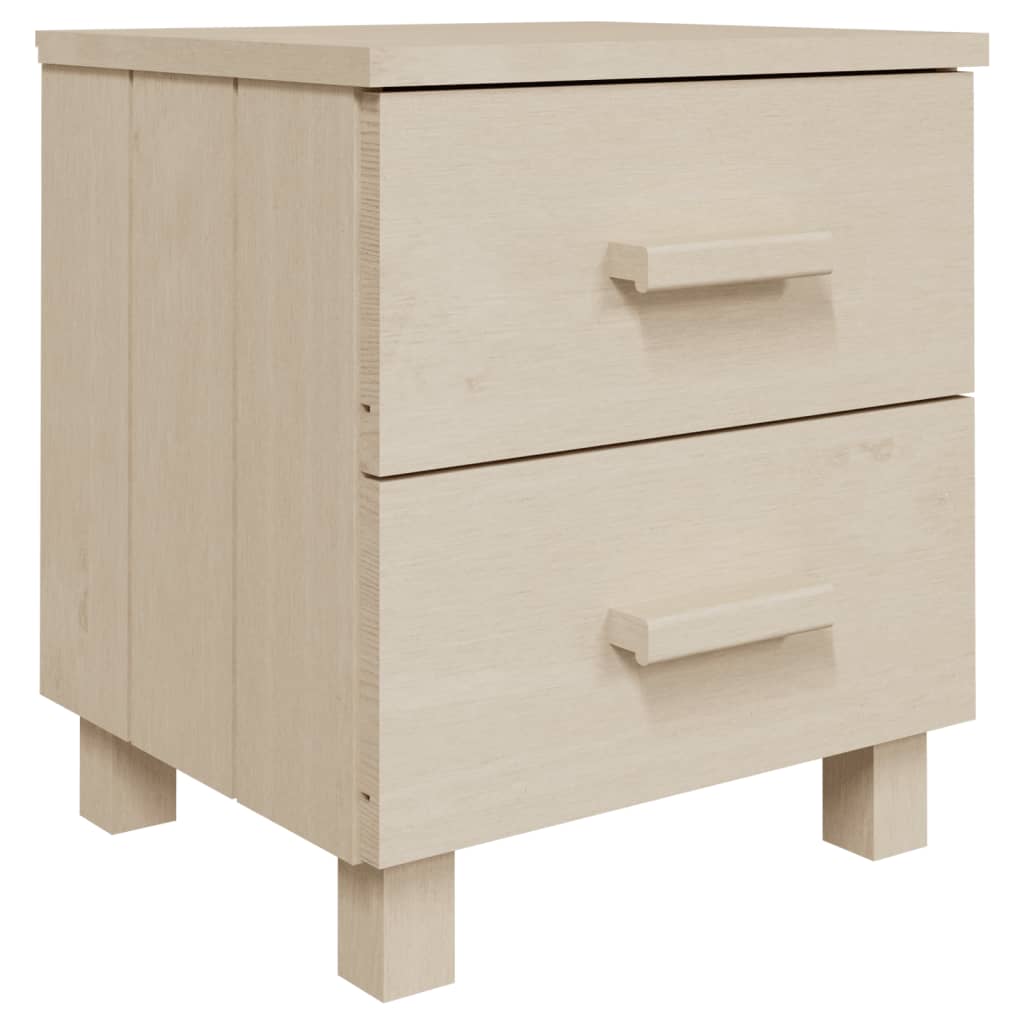 Bedside tables HAMAR 2 pcs. Honey brown 40x35x44.5 cm solid wood