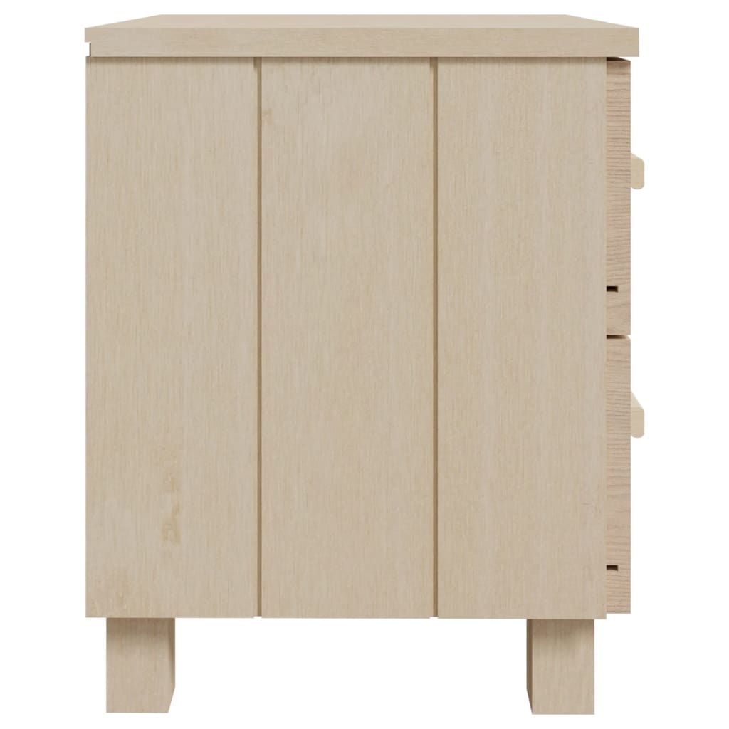 Bedside tables HAMAR 2 pcs. Honey brown 40x35x44.5 cm solid wood