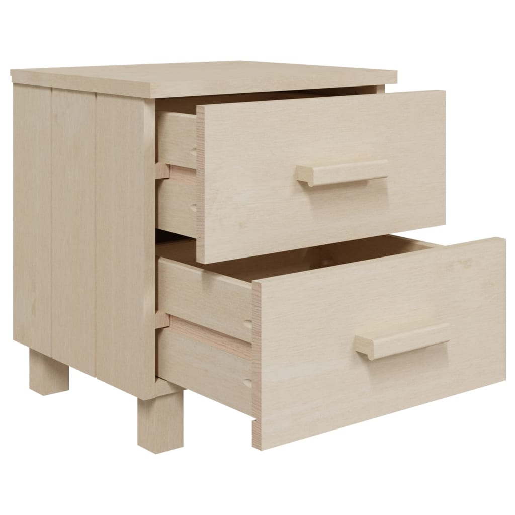 Bedside tables HAMAR 2 pcs. Honey brown 40x35x44.5 cm solid wood