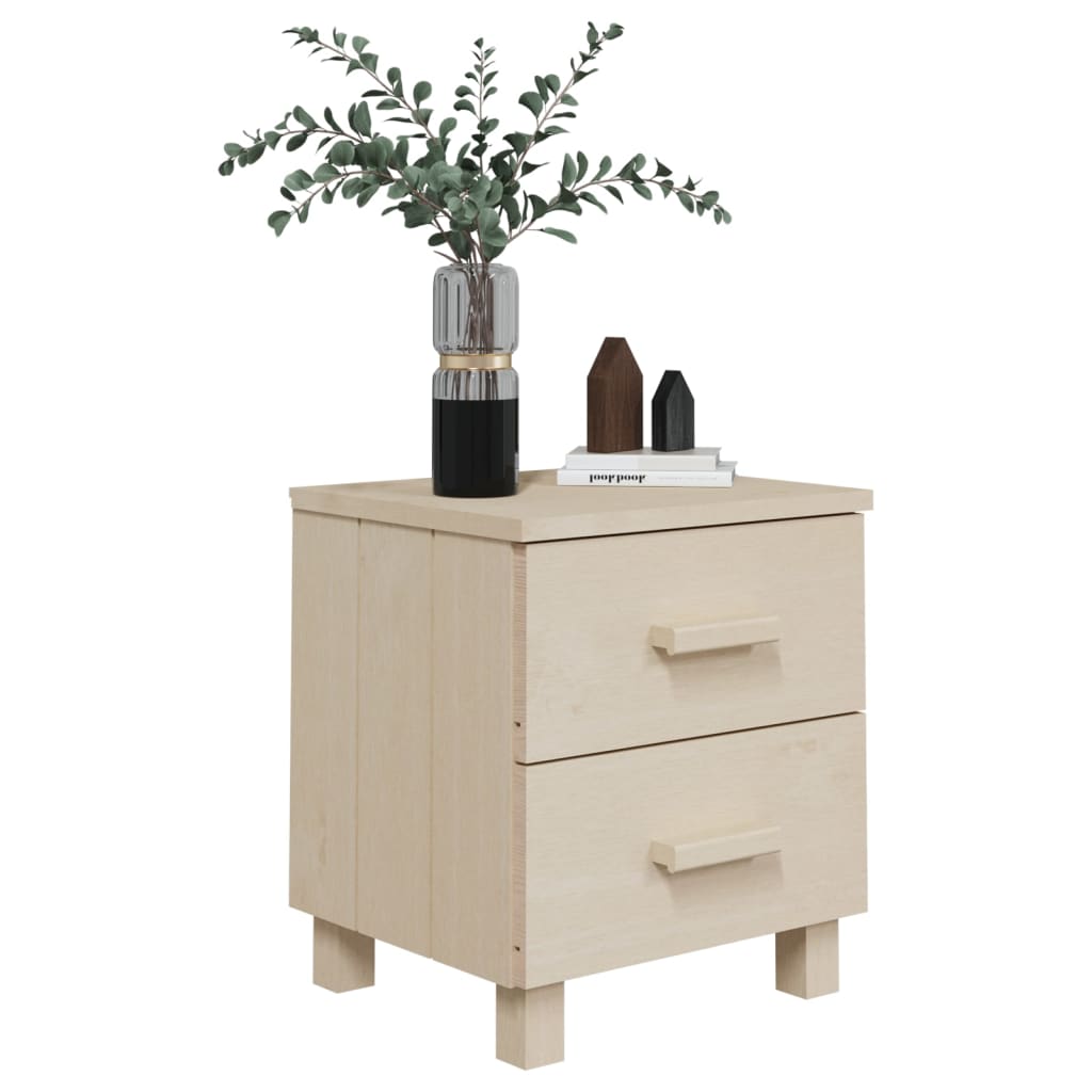 Bedside tables HAMAR 2 pcs. Honey brown 40x35x44.5 cm solid wood