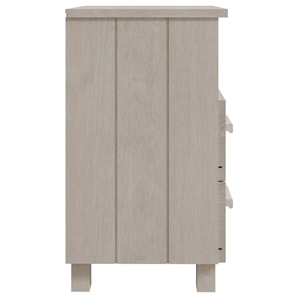 Bedside tables HAMAR 2 pcs. White 40x35x62 cm solid wood