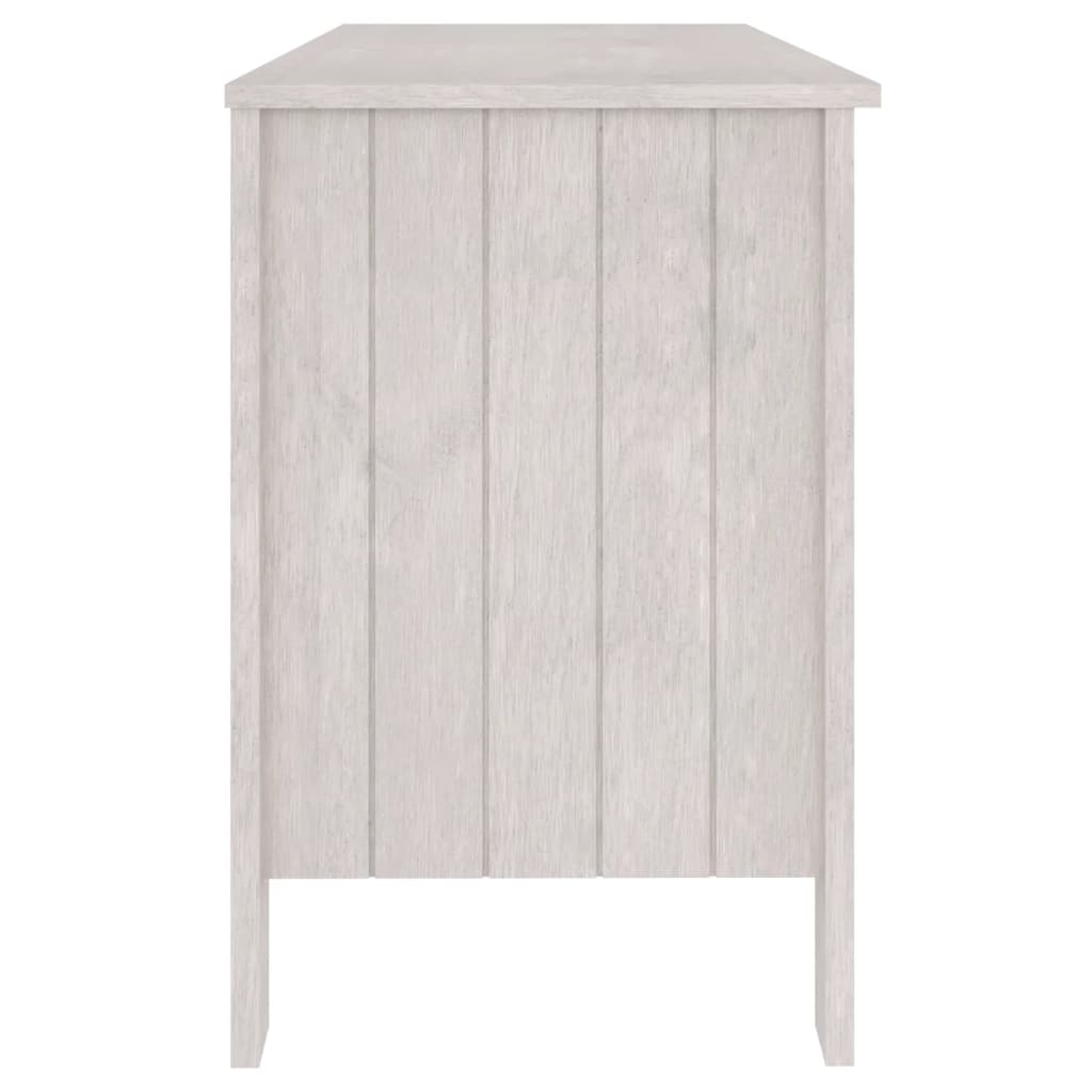 Bureau HAMAR Blanc 113x50x75 cm pin massif