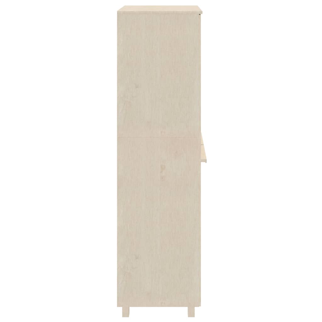 Wardrobe HAMAR honey brown 89x50x180 cm solid pine wood
