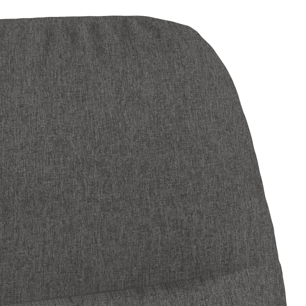 Fauteuil de relaxation tissu gris foncé