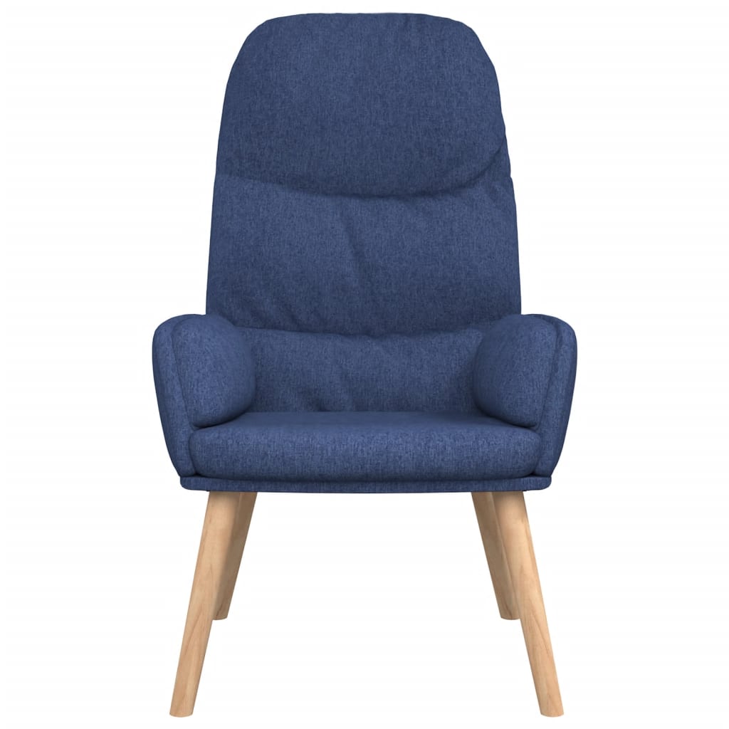 Fauteuil relax en tissu bleu