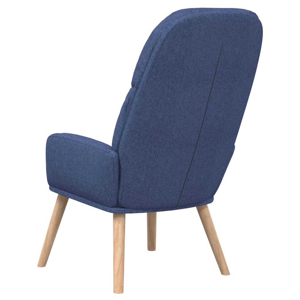 Fauteuil relax en tissu bleu