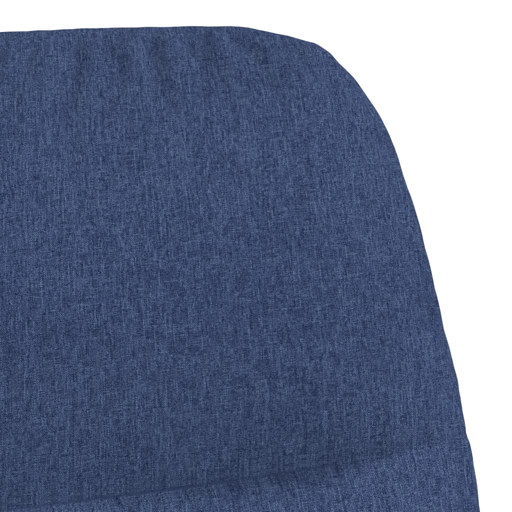 Fauteuil relax en tissu bleu