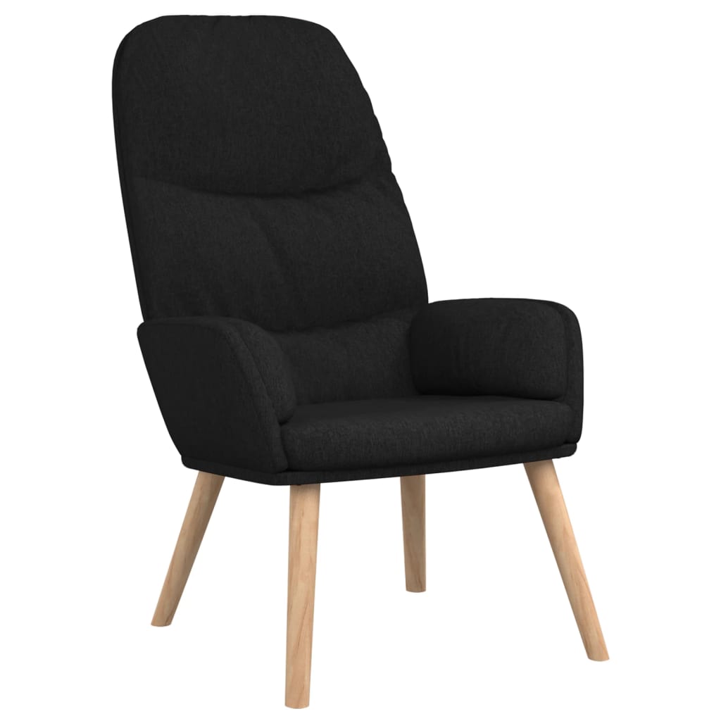 Fauteuil de relaxation tissu noir
